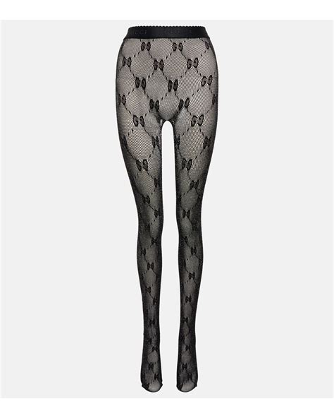 gucci black gg tights ssense|Gucci tights next day delivery.